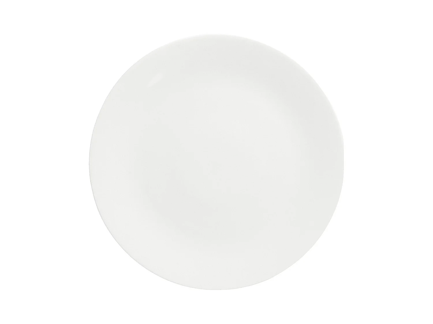 Habitat - Lot de 6 assiettes à dessert en porcelaine - 20,5 cm - Blanc - Taidu II