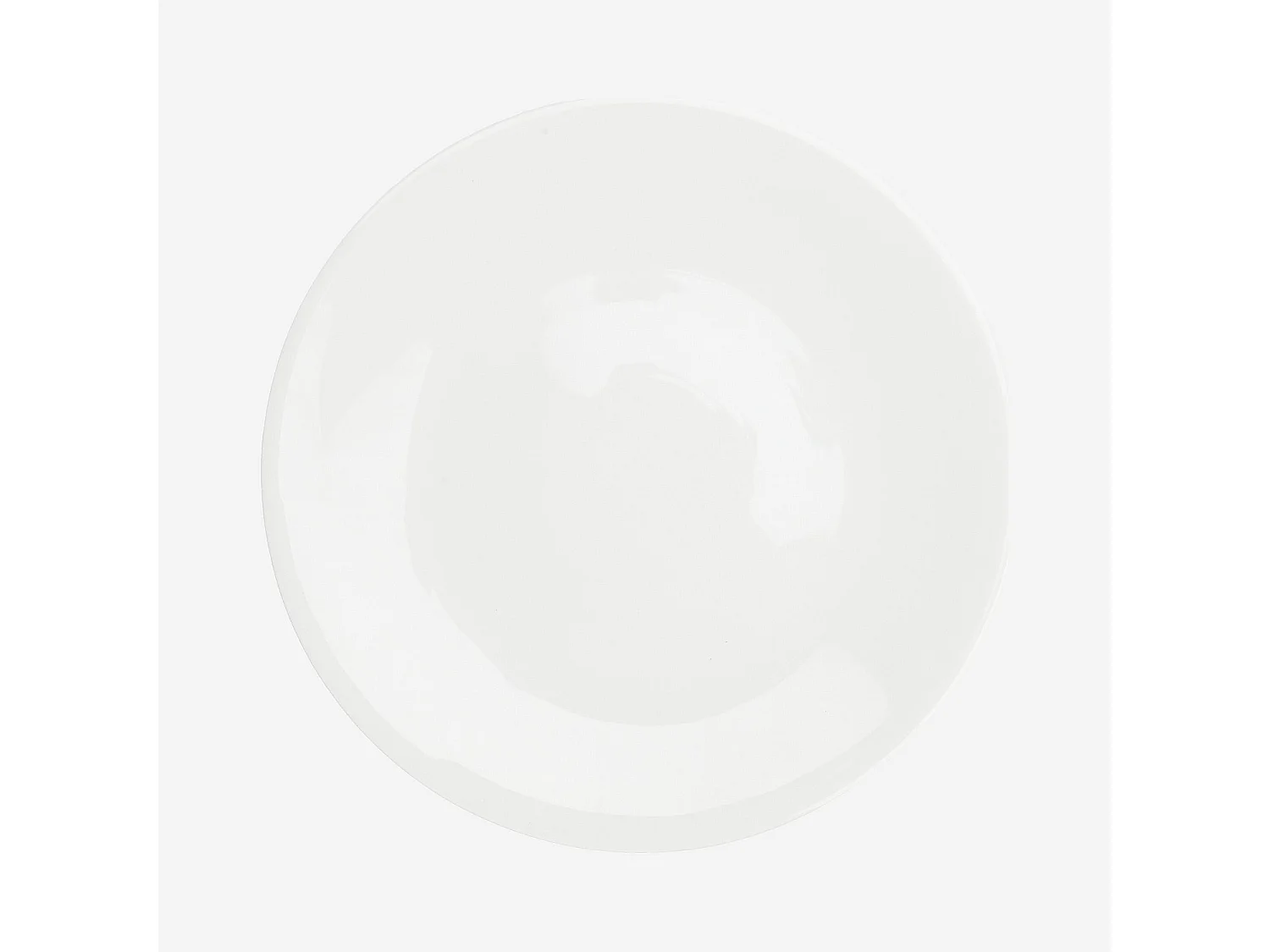 Habitat - Lot de 6 assiettes plates en porcelaine - 26,5 cm - Blanc - Taidu II