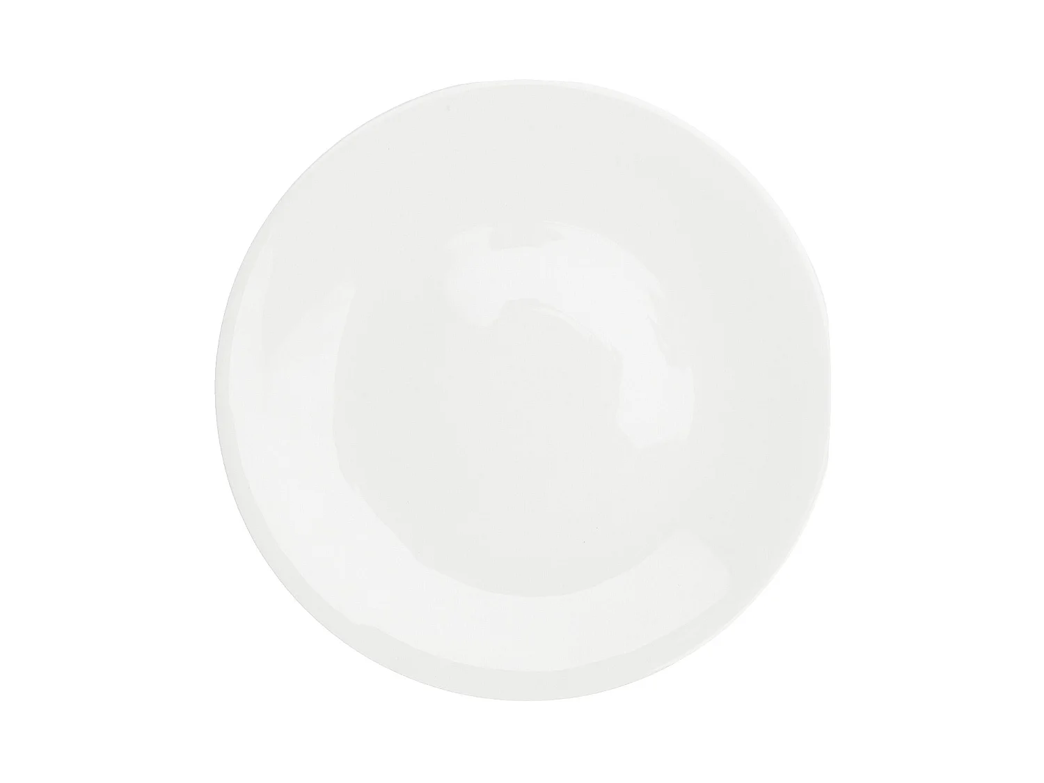Habitat - Lot de 6 assiettes plates en porcelaine - 26,5 cm - Blanc - Taidu II