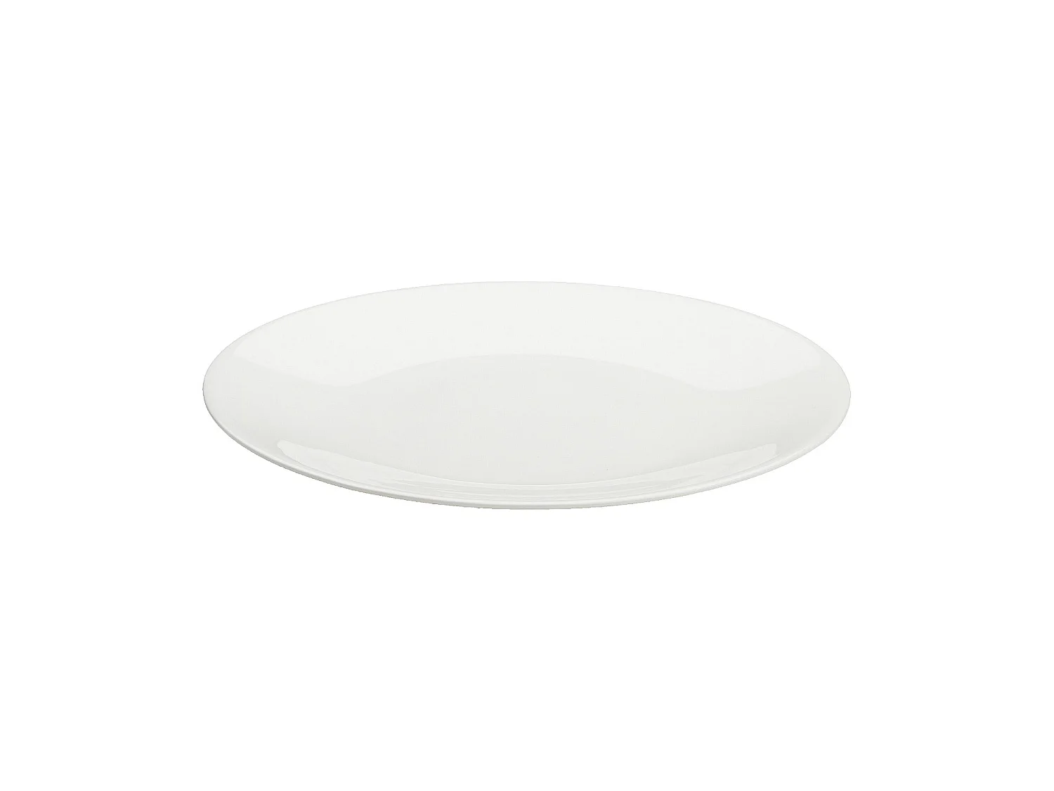Habitat - Lot de 6 assiettes plates en porcelaine - 26,5 cm - Blanc - Taidu II
