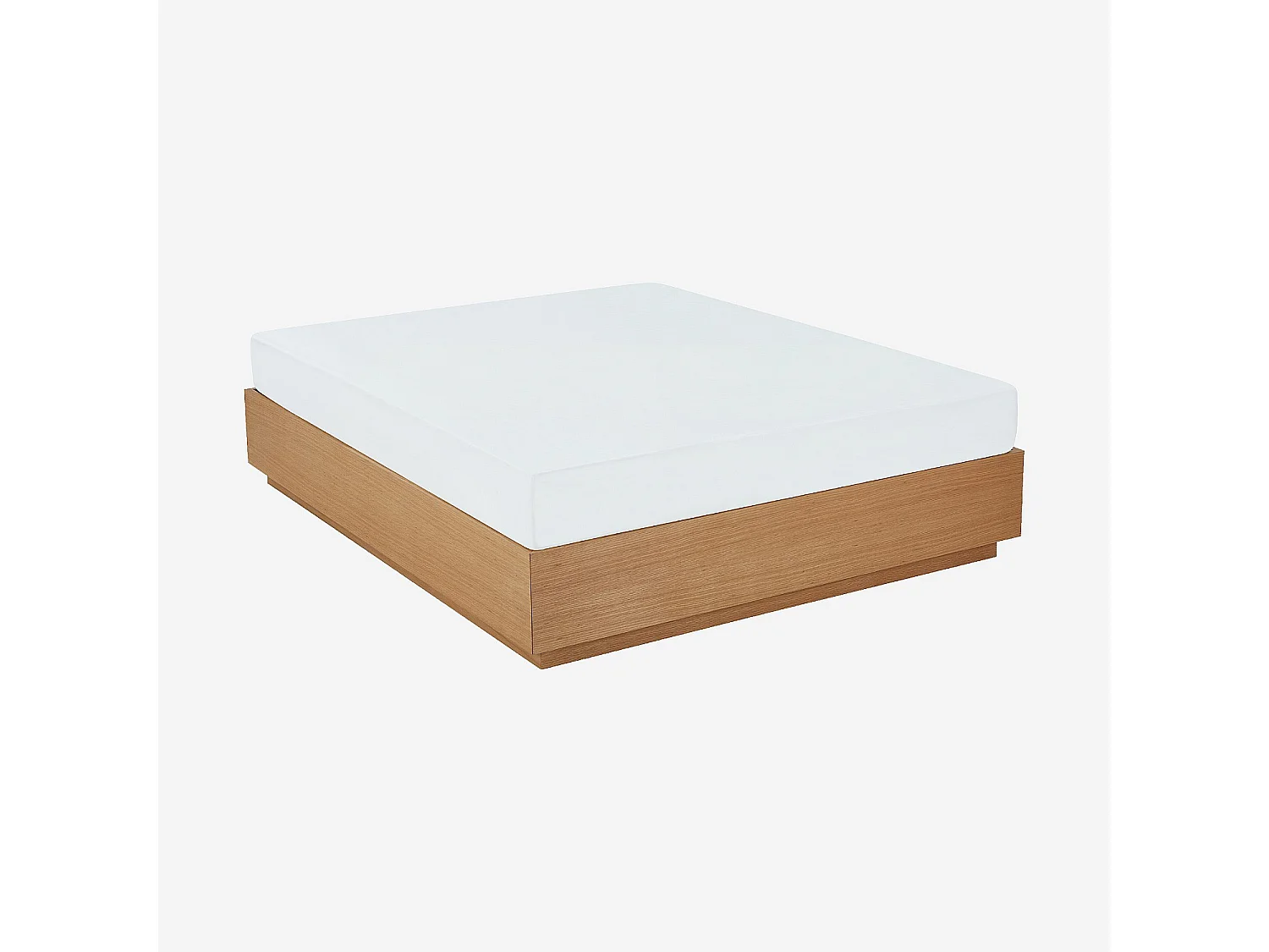 Habitat - Lit coffre 160 x 200 cm en chêne - Naturel - Hazo