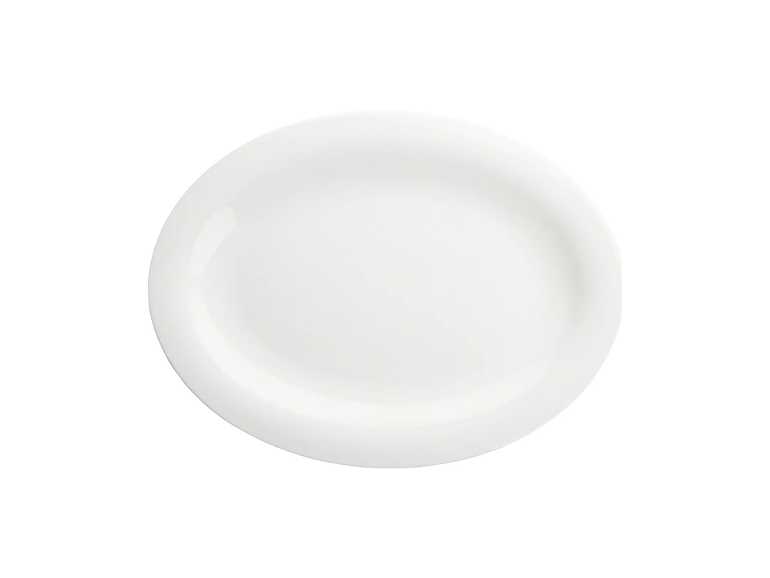 Habitat - Lot de 2 assiettes à poisson en porcelaine - 33 x 25 cm - Blanc - Taidu II