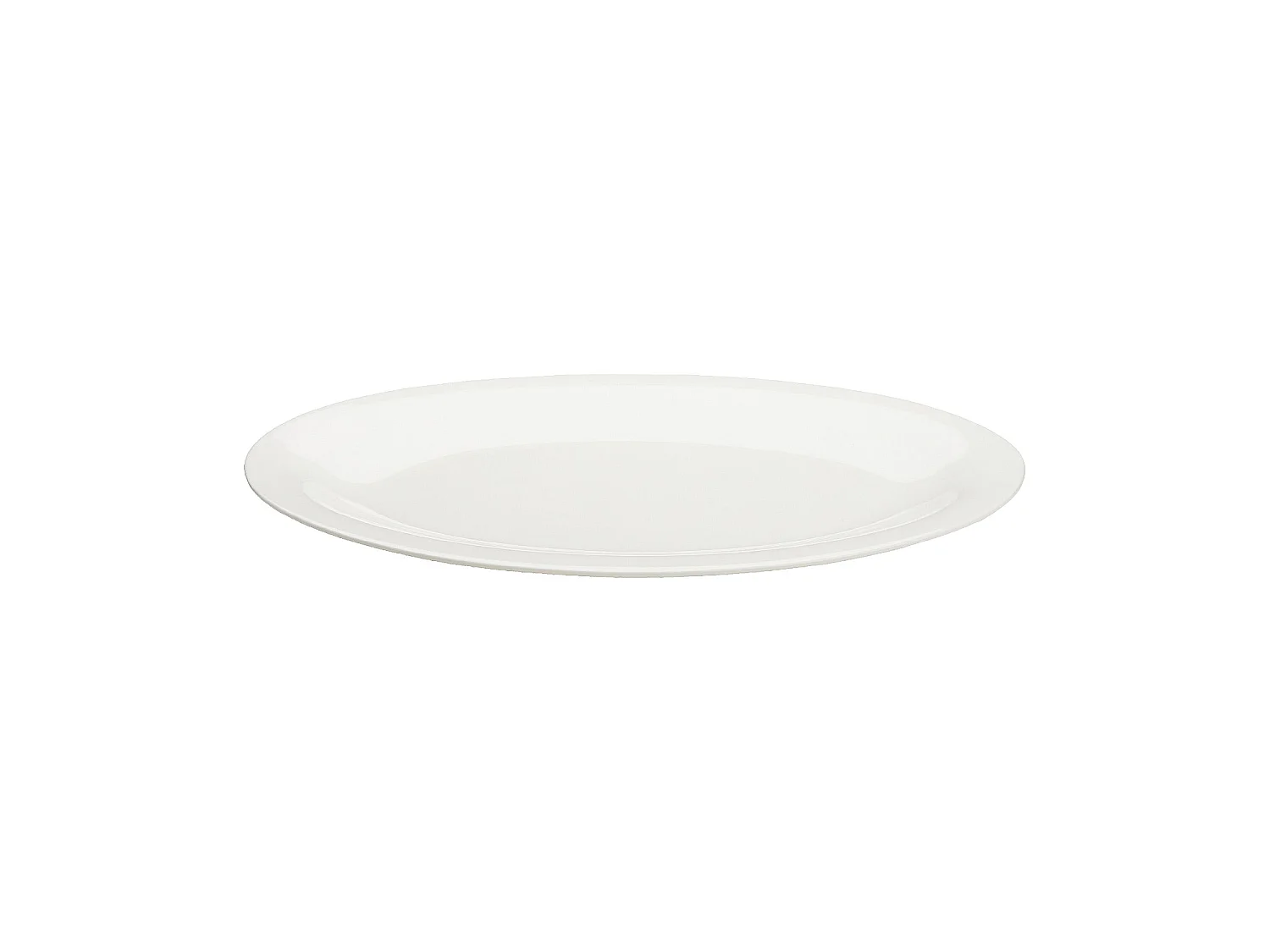 Habitat - Lot de 2 assiettes à poisson en porcelaine - 33 x 25 cm - Blanc - Taidu II