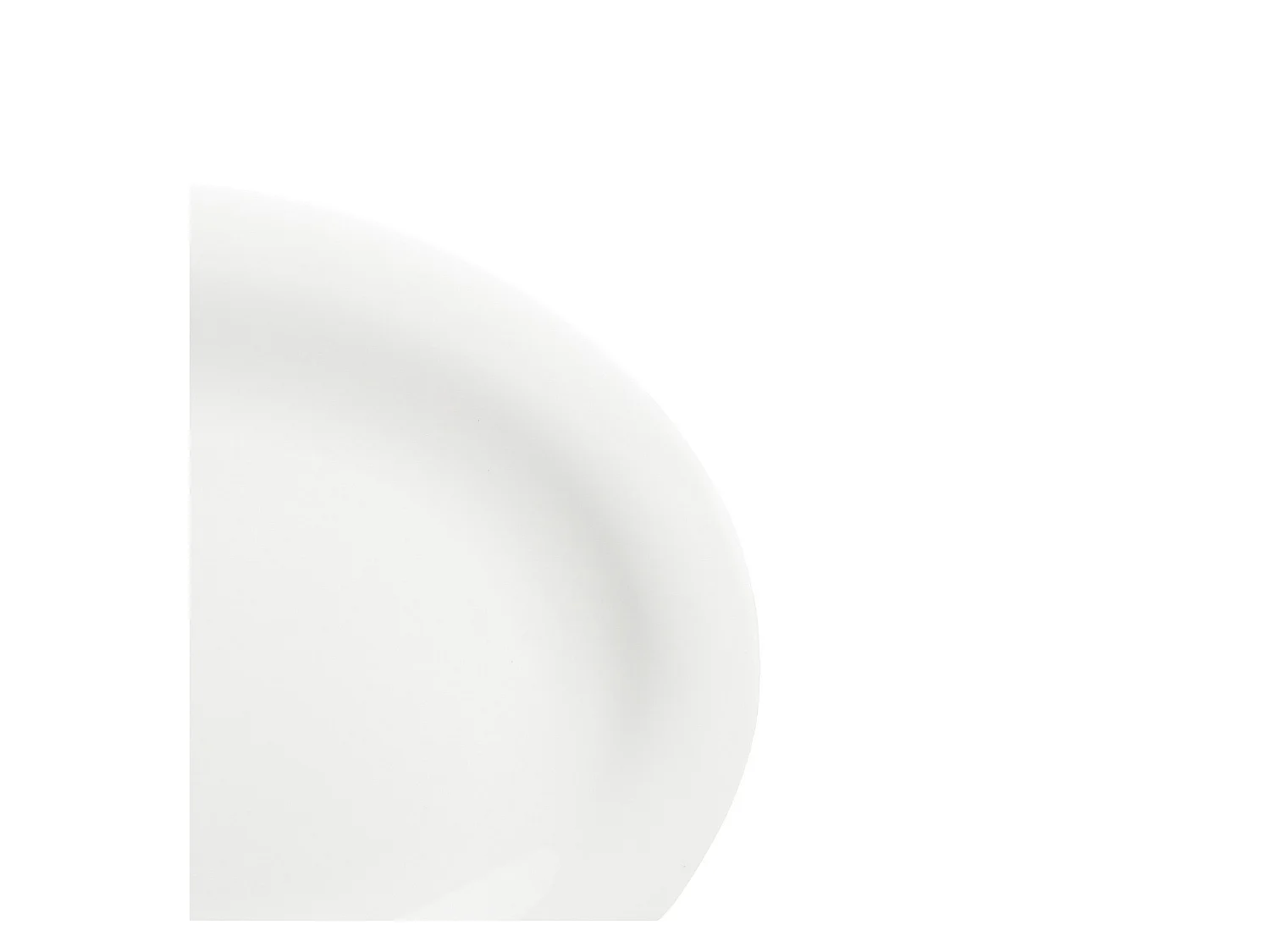 Habitat - Lot de 2 assiettes à poisson en porcelaine - 33 x 25 cm - Blanc - Taidu II