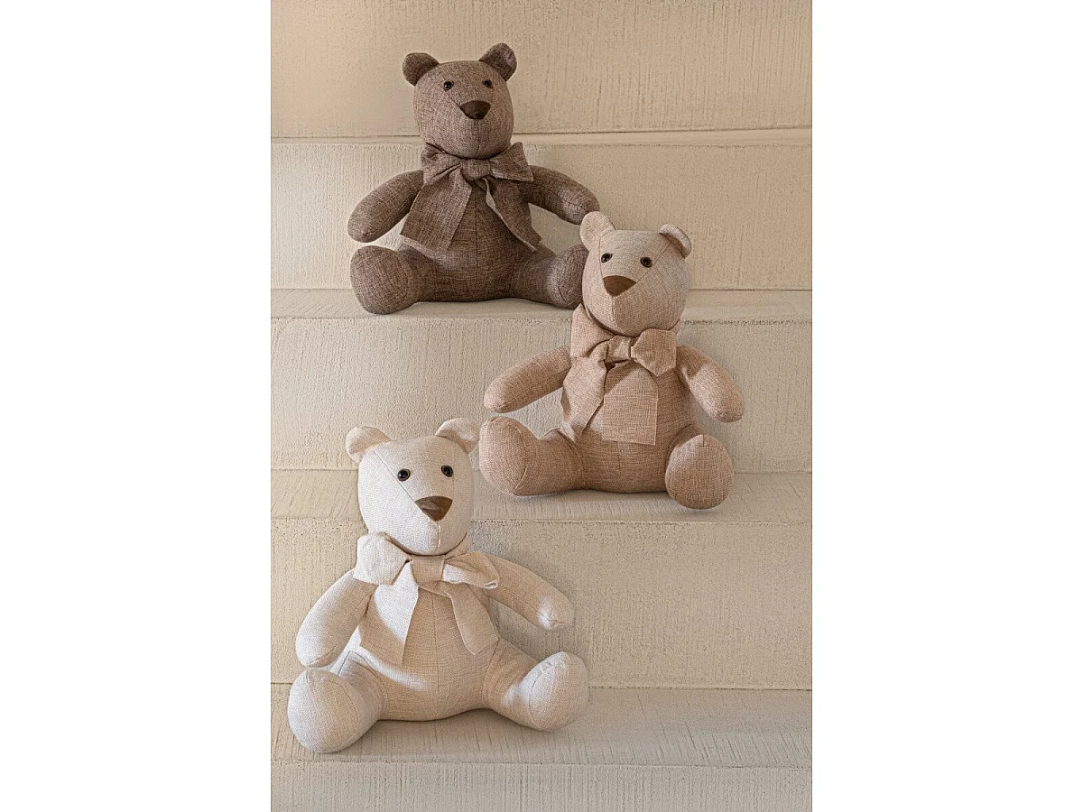 Cale-Porte Ours "Pablo" 32cm Beige