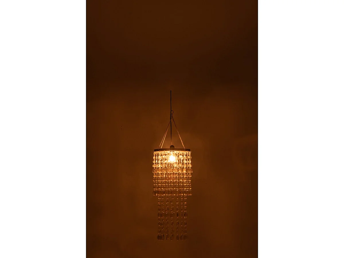 Abat-Jour Suspension Perles "Tycho" 70cm Doré
