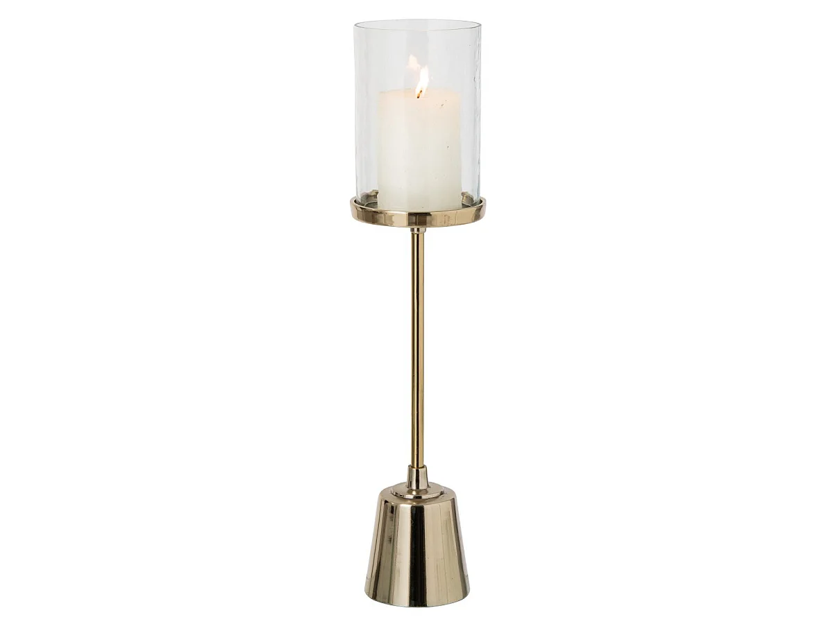 Bougeoir Design sur Pied "Dorine" 59cm Doré