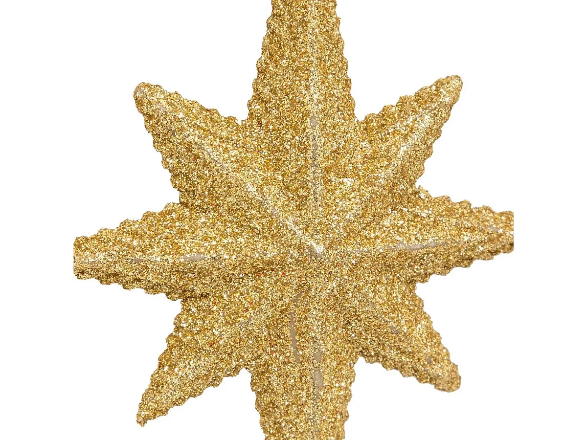 Lot de 3 Sujets de Noël "Étoile Polaire" 12cm Doré
