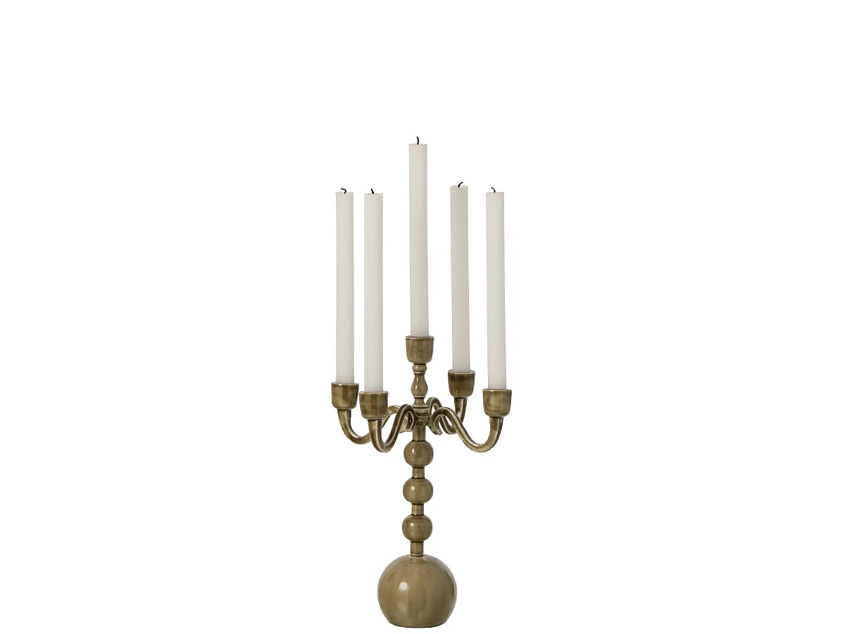 Chandelier 5 Branches "Kaya" 35cm Vert