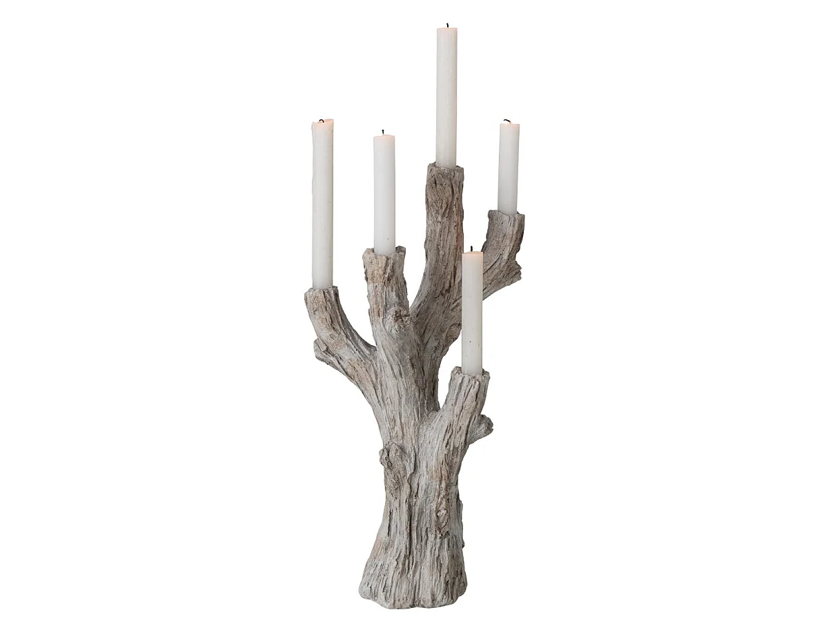 Chandelier 5 Branches "Piet" 49cm Taupe