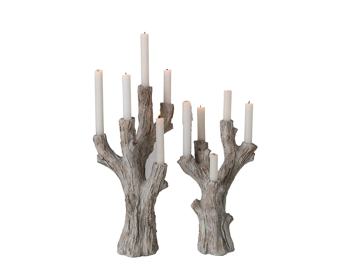 Chandelier 5 Branches "Piet" 49cm Taupe