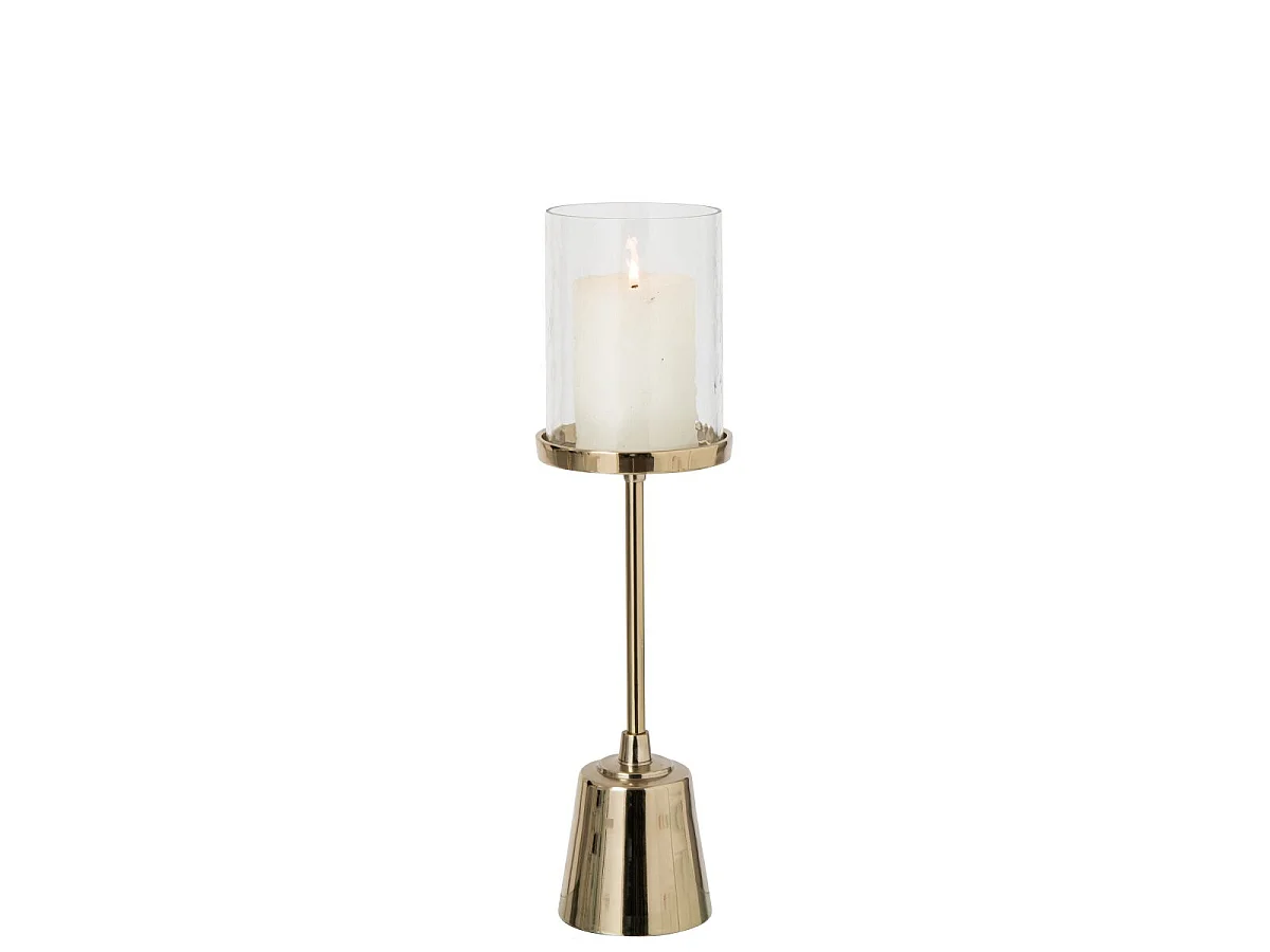 Bougeoir Design sur Pied "Dorine" 53cm Doré