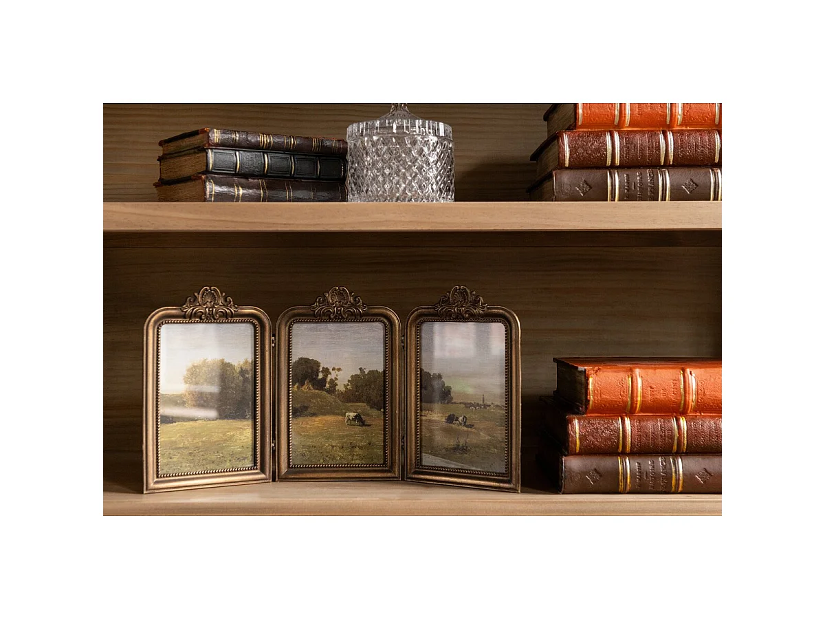 Cadre Triptyque Déco "Paysages" 38cm Multicolore