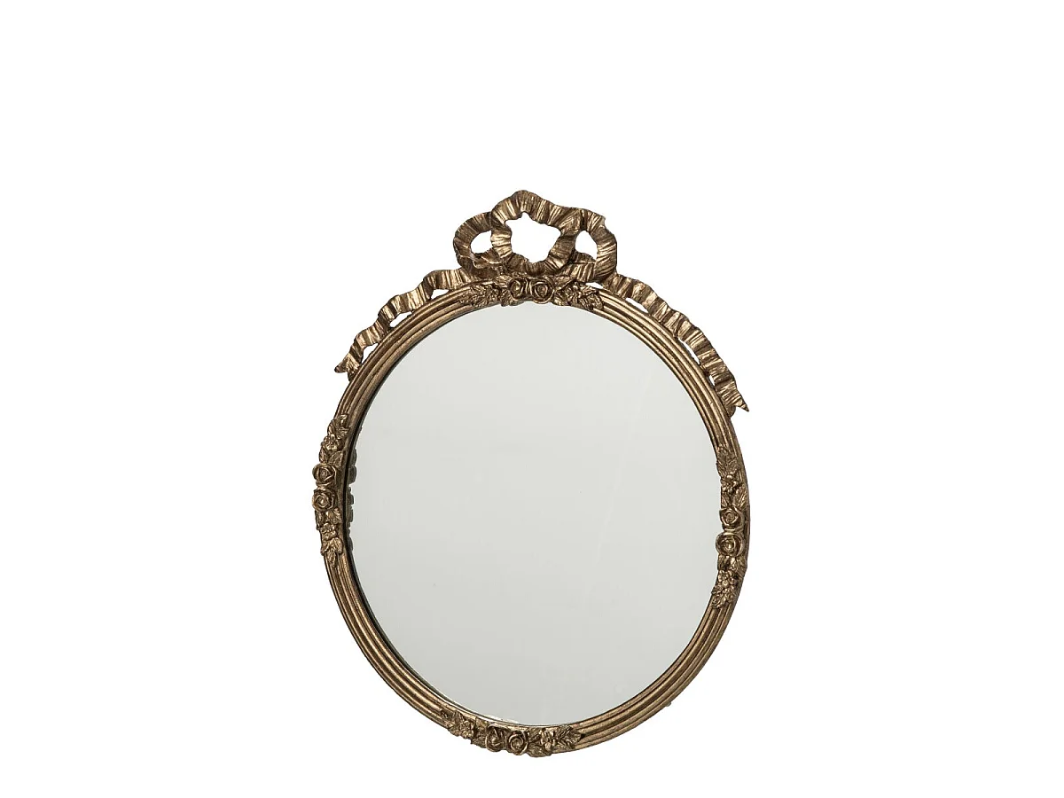 Miroir Mural Baroque "Ted" 35cm Bronze