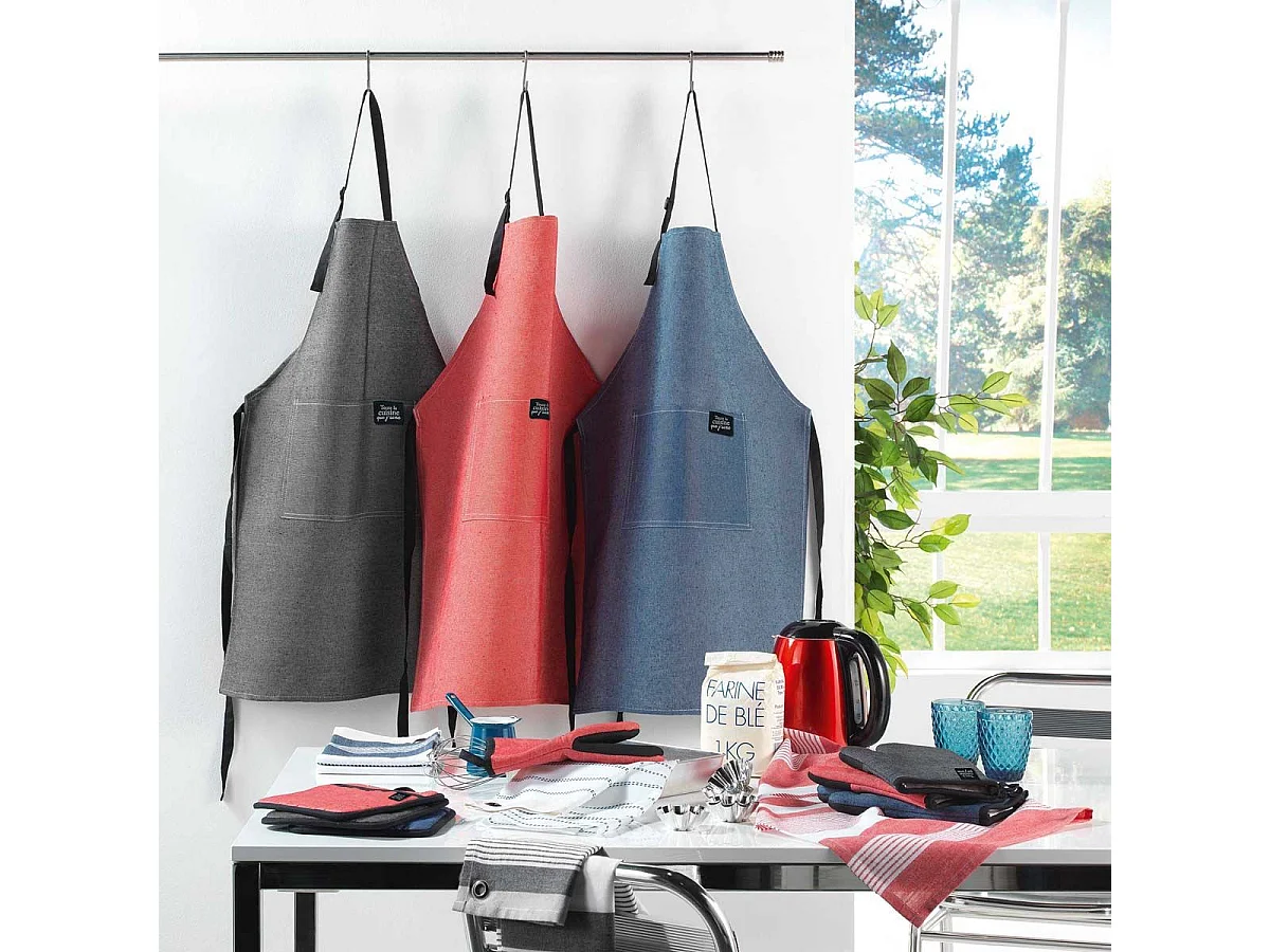 Gant & Manique Chambray "Harold" 18x28cm Gris