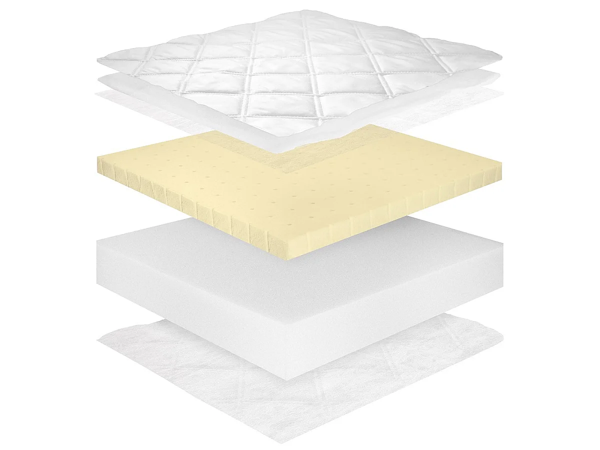 Colchón 70x140 espuma de látex 12 cm Cléo Blanco