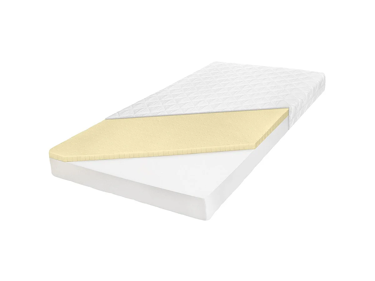 Matelas 60x120 mousse latex 12 cm Cléo Blanc