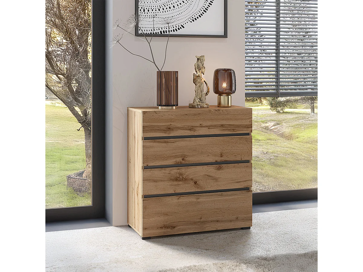 Commode 4 tiroirs Lilia Bois