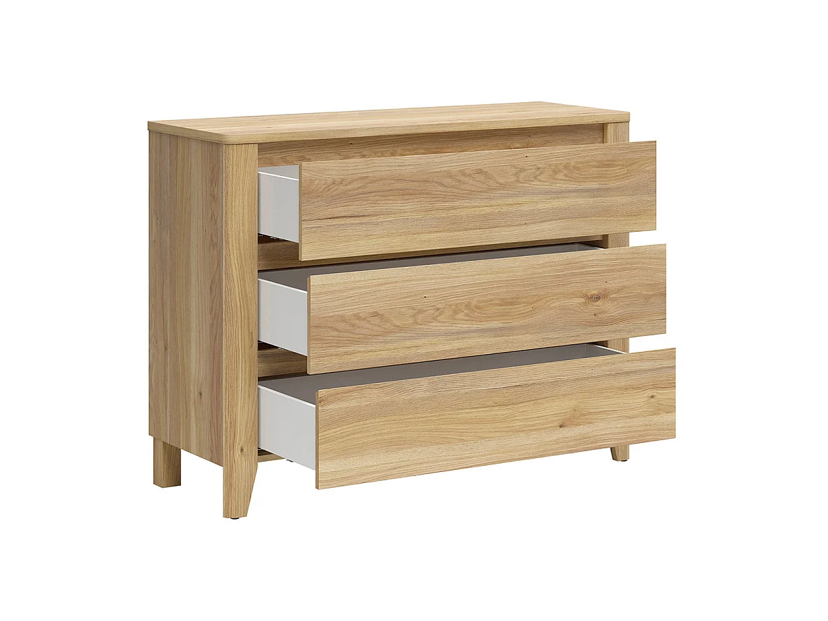 Kommode 3 Schubladen Samara Holz