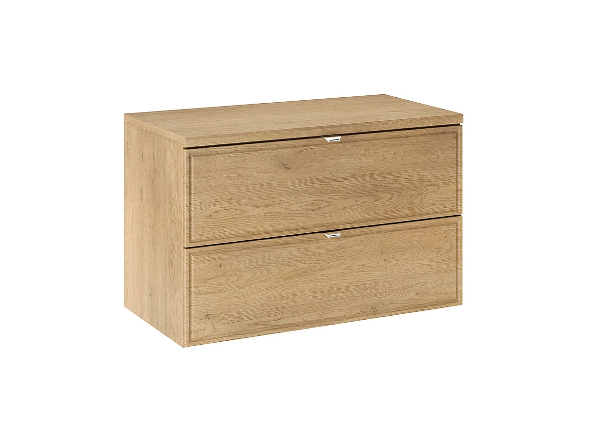 Ensemble meuble simple vasque 80cm et colonne Elias Bois