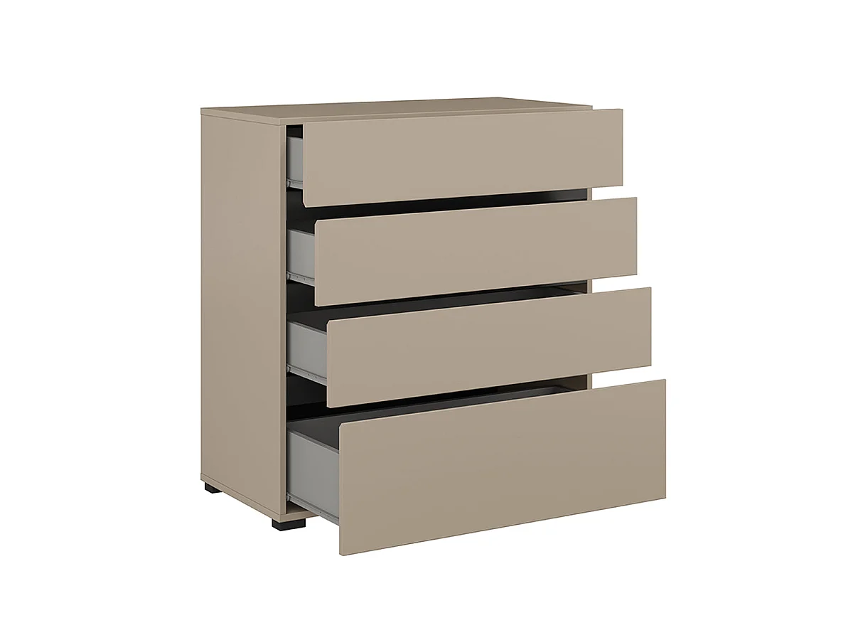 Commode 4 tiroirs Lilia Taupe