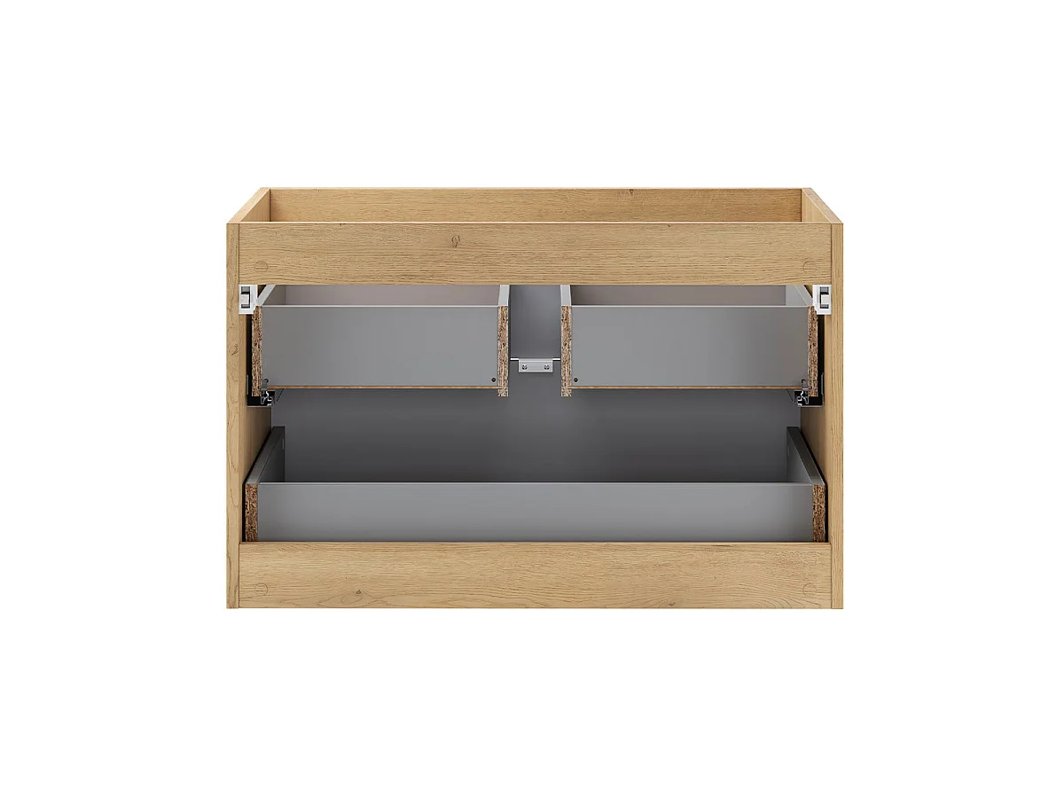 Mueble lavabo encastrado sencillo 80cm Elias Madera