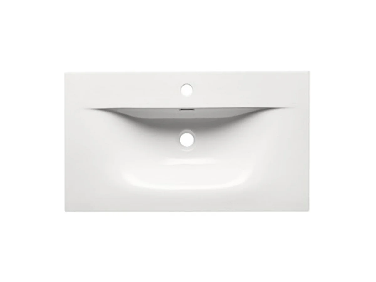 Mueble lavabo encastrado sencillo 80cm Elias Madera