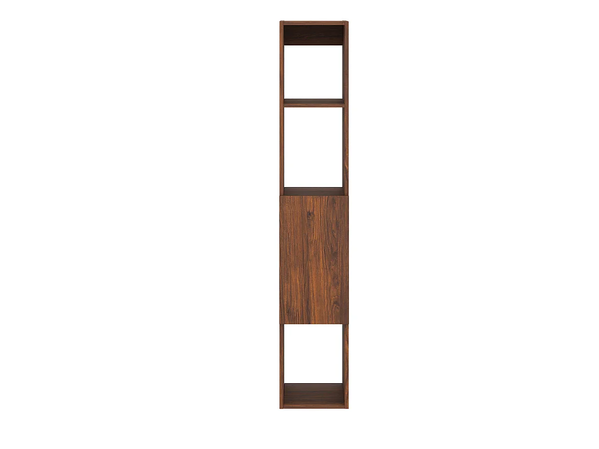 Bibliothèque murale 1 porte Idao Bois foncé