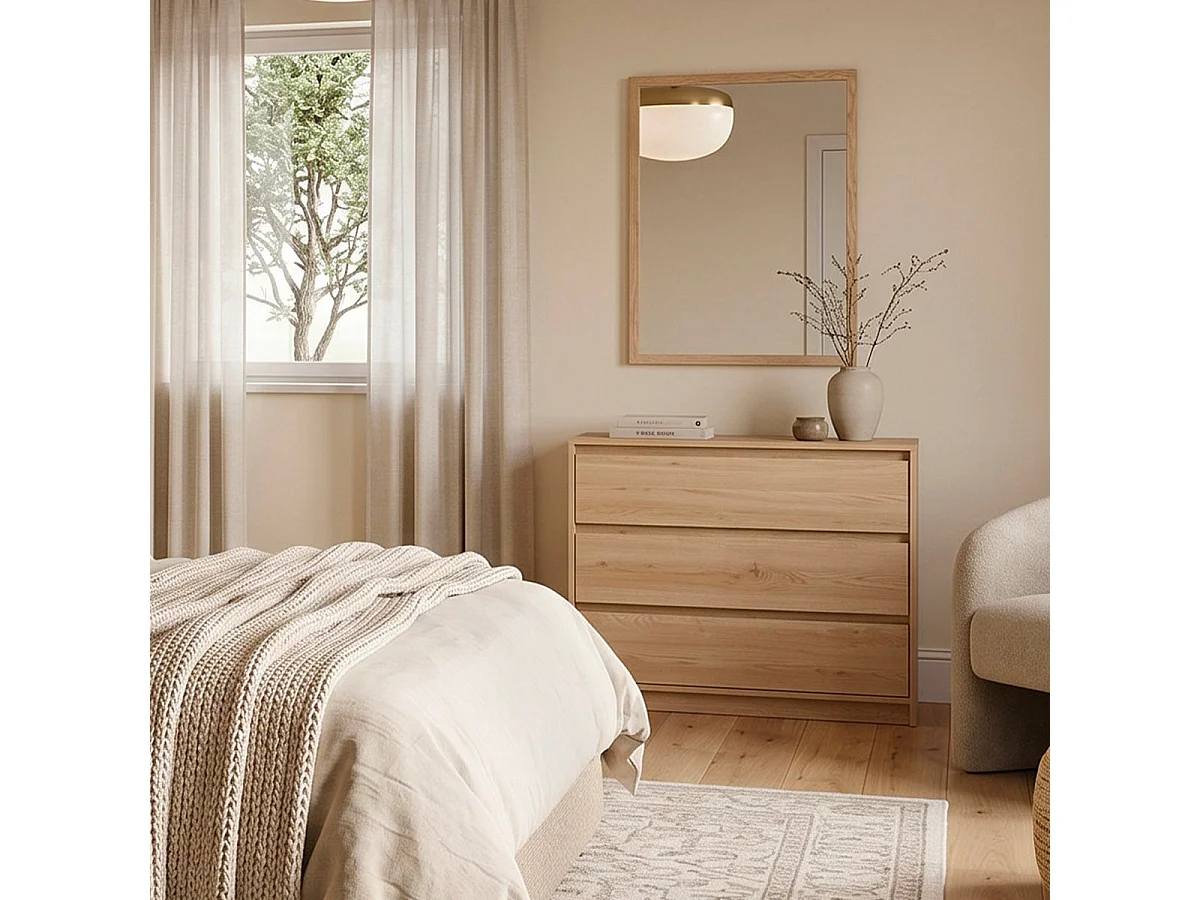Kommode mit 3 Schubladen Beck Holz