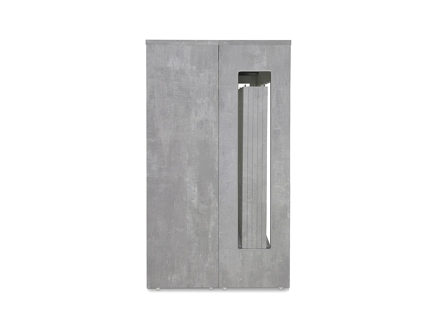Tavolo consolle allungabile, tavolo da pranzo 45/300×90 cm effetto cemento- Atena