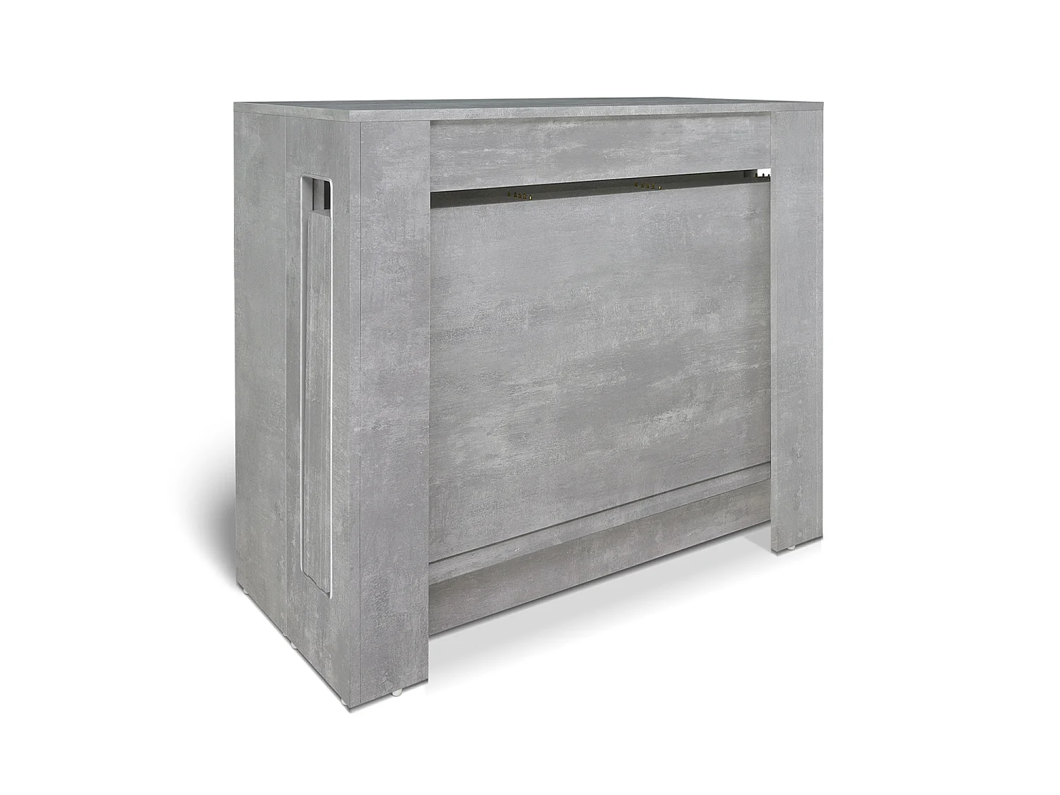 Tavolo consolle allungabile, tavolo da pranzo 45/300×90 cm effetto cemento- Atena