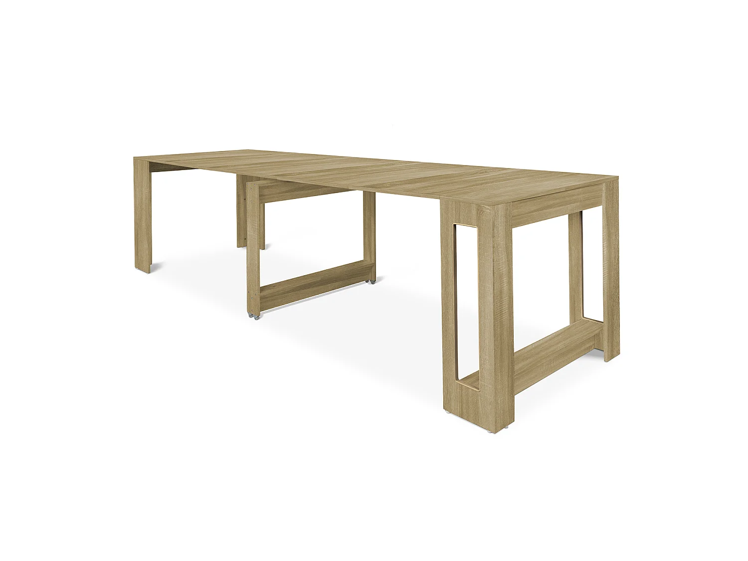 Tavolo consolle allungabile, tavolo da pranzo 45/300×90 cm effetto rovere- Atena