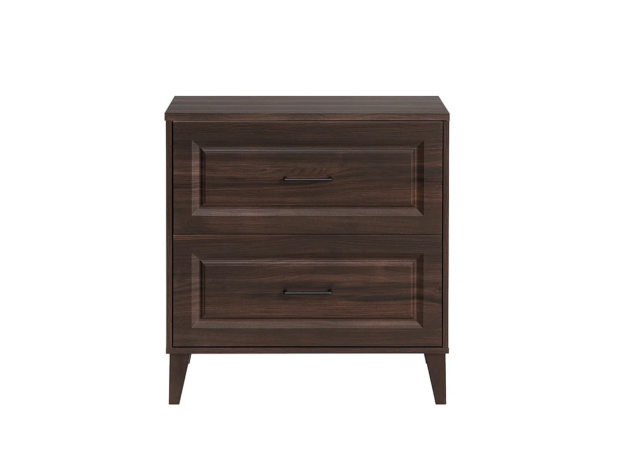 Waschtischunterschrank 80 cm Waschtischplatte Moka Dunkles Holz