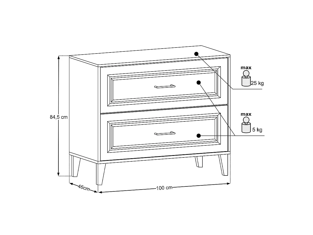 Waschtischunterschrank 100 cm mit Waschtischplatte Moka Dunkles Holz