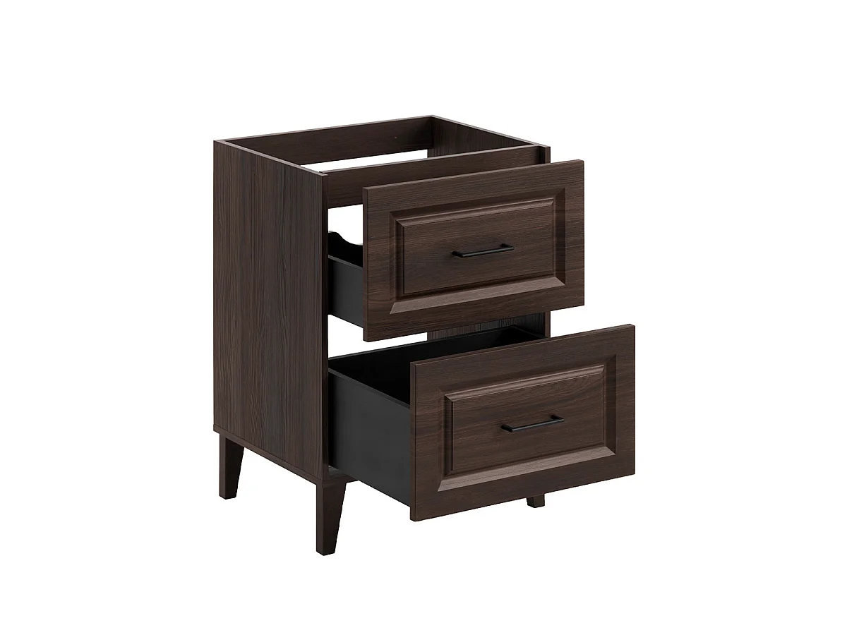 Mobile sottolavabo 60 cm Moka legno scuro
