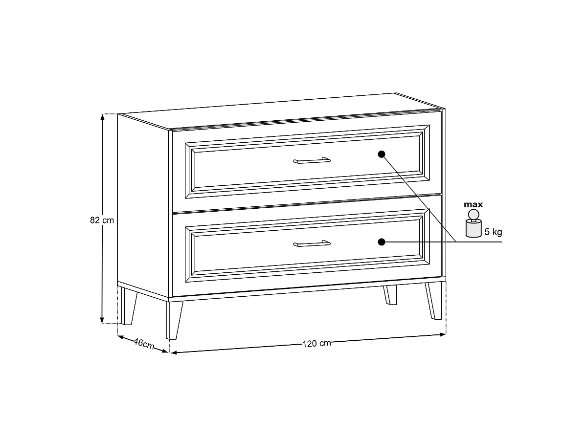 Mobile sottolavabo 120cm Moka Legno scuro