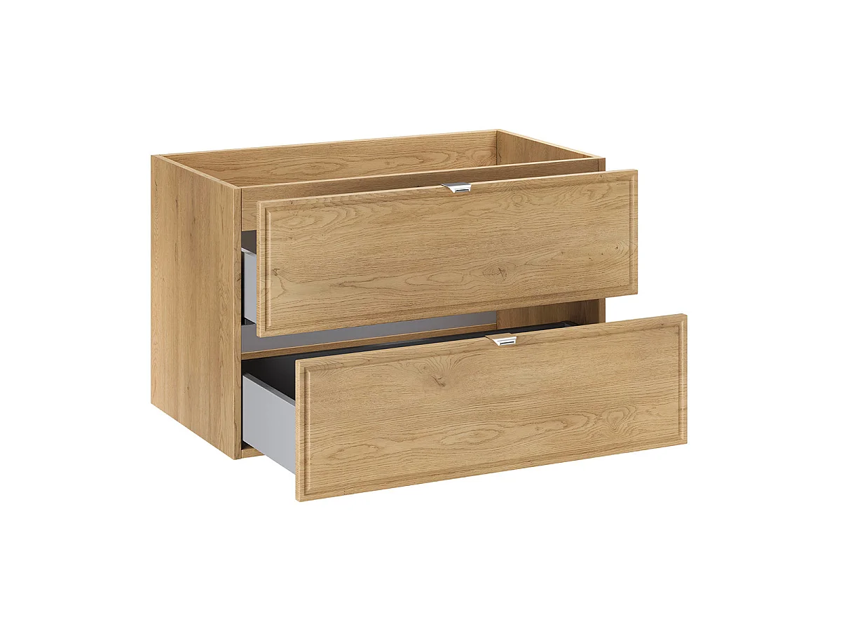 Enkel wastafelmeubel 80cm Elias Hout