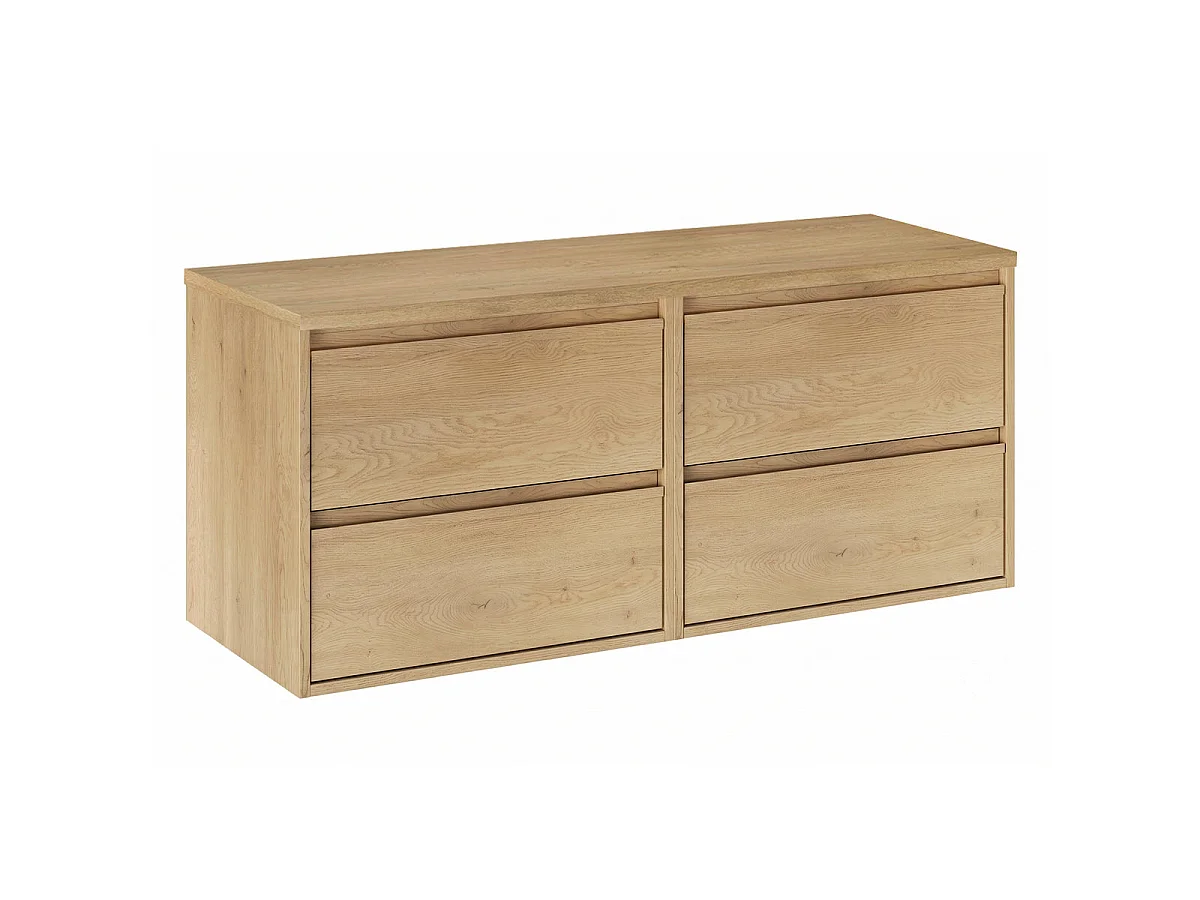 Meuble double vasque 120cm Edmé Bois