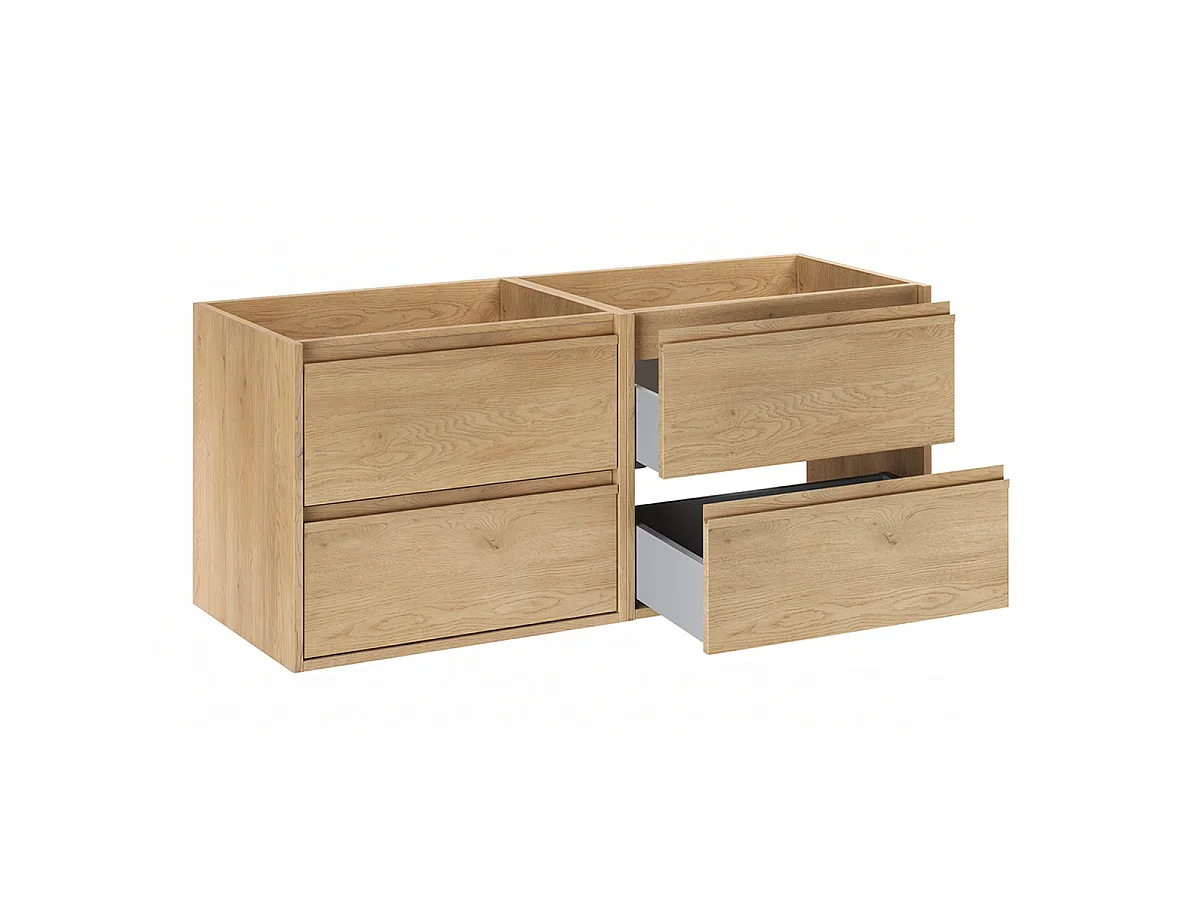 Meuble double vasque 120cm Edmé Bois