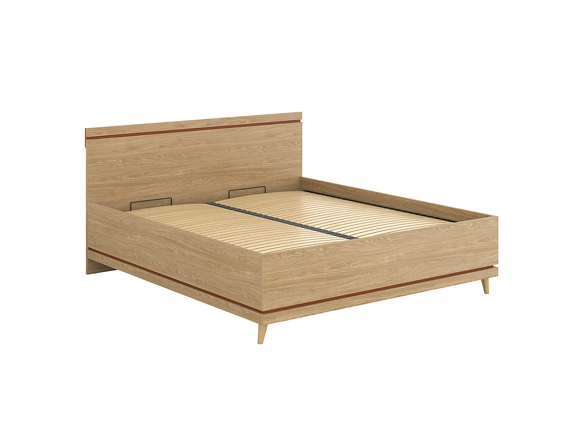 Cama con cajones 180x200 somier incluido Sandy Madera