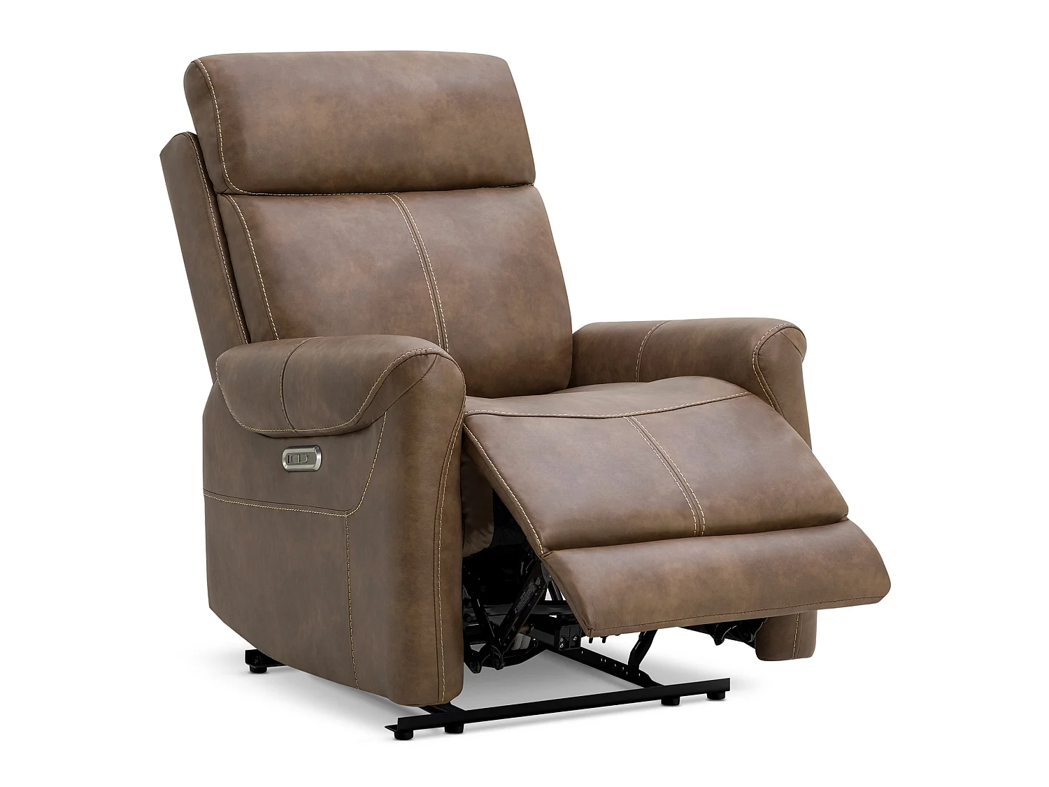 Fauteuil relax électrique fauteuil  inclinable en simili-Noir