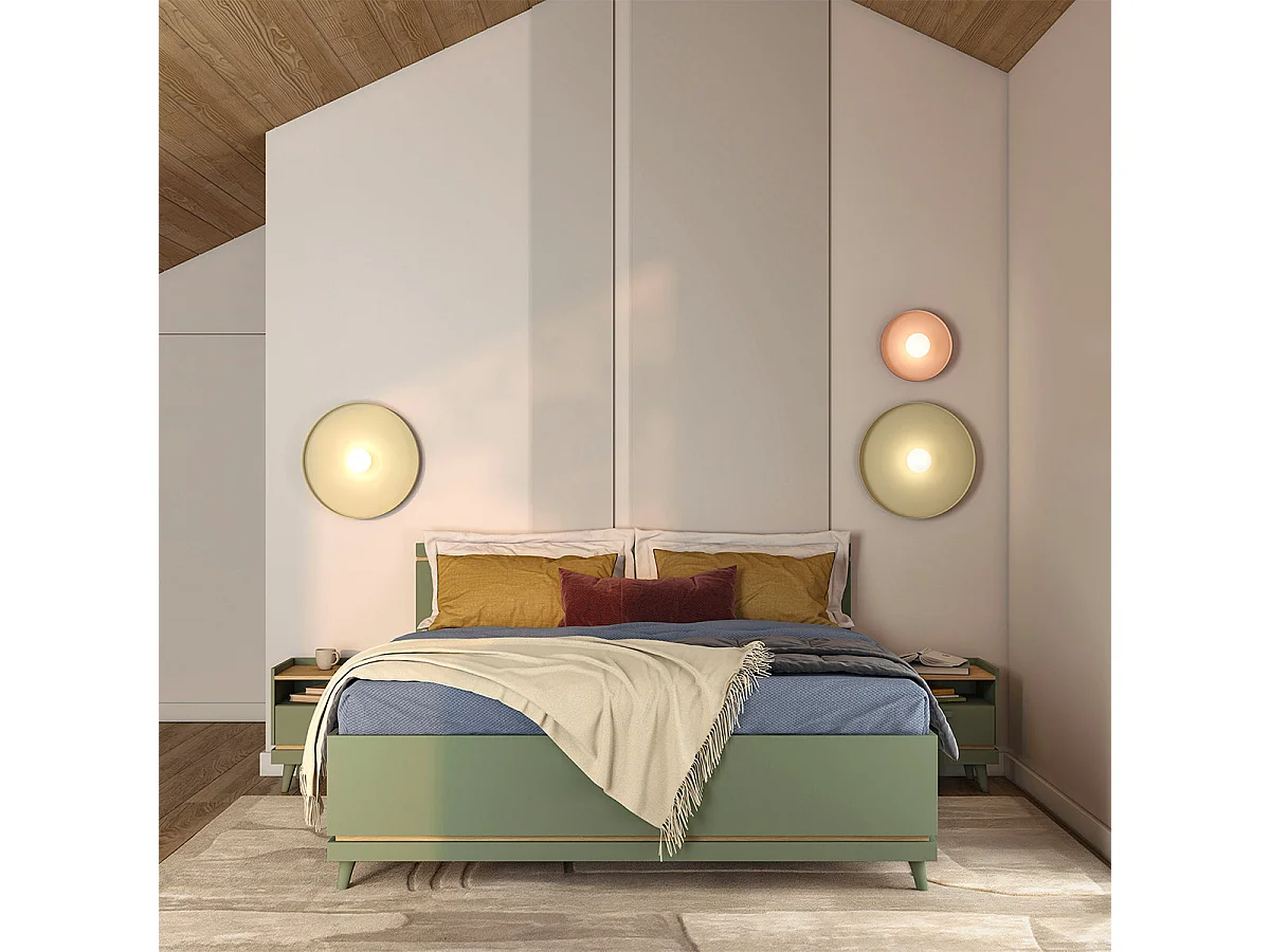 Cama 180x200 somier incluido Sandy Verde