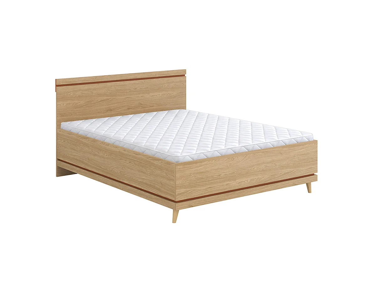 Cama 160x200 somier incluido Sandy Madera