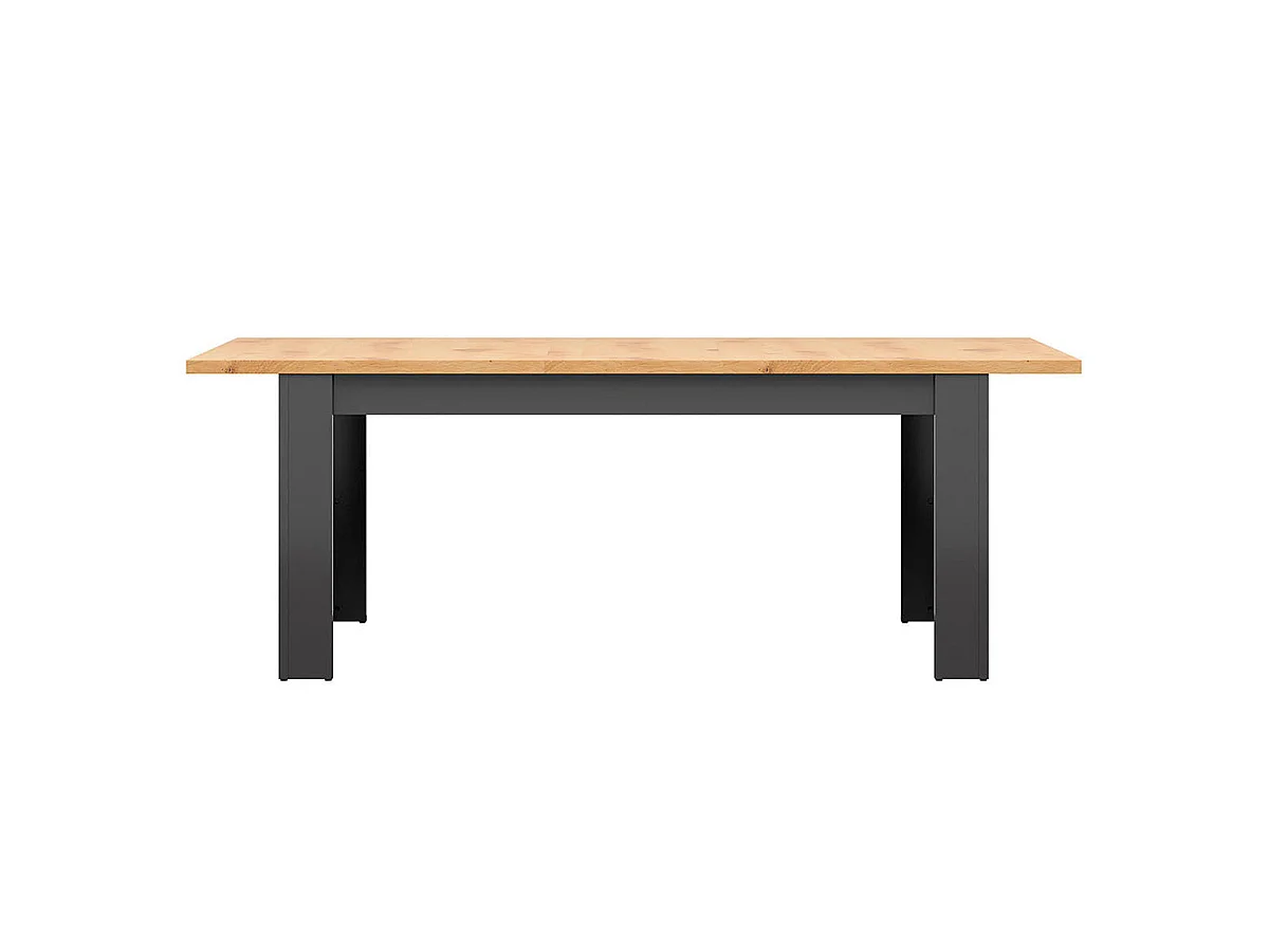 Table à manger extensible 6 à 8 places Duck Gris anthracite et Bois