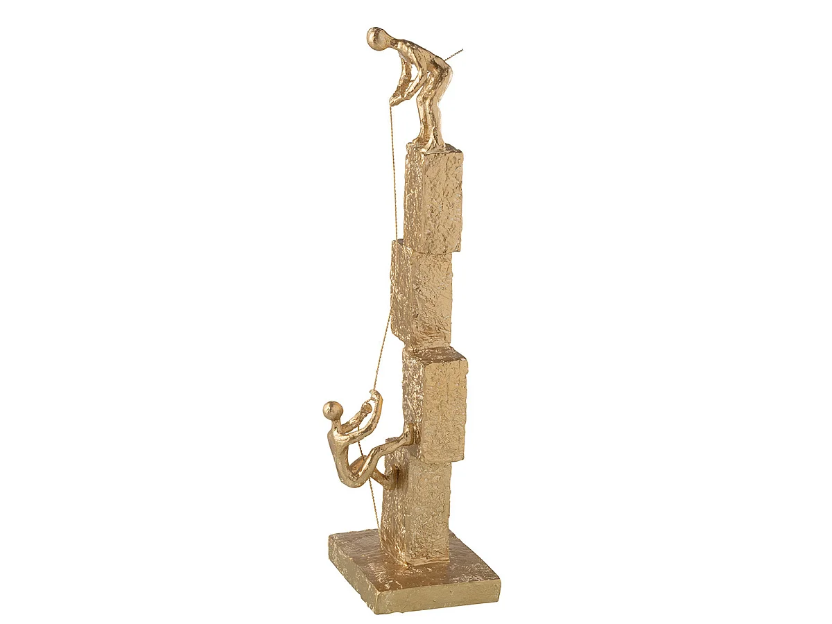Statuette 2 Figurines Grimpantes "Brady" 50cm Or