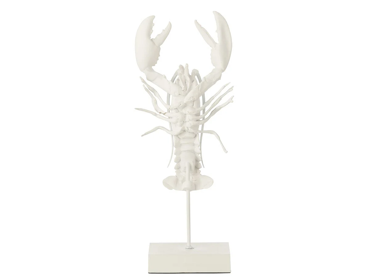 Statue Homard en Résine "Amos" 57cm Blanc
