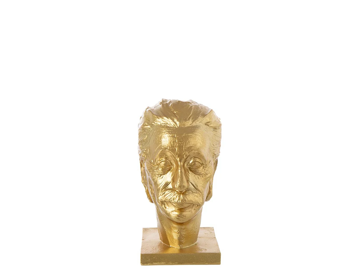 Buste Einstein "Hollywood" 25cm Doré