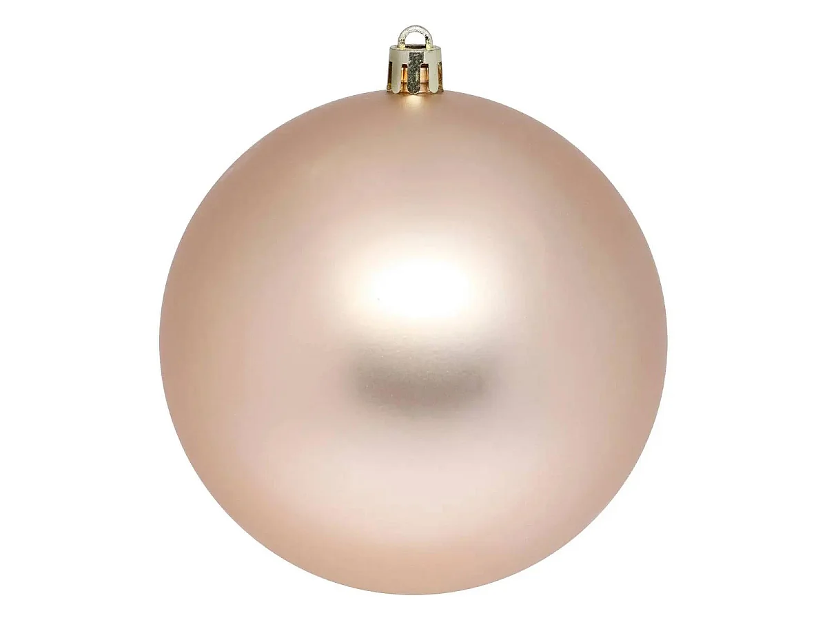 Lot de 4 Boules de Noël "Jokli" 10cm Nude