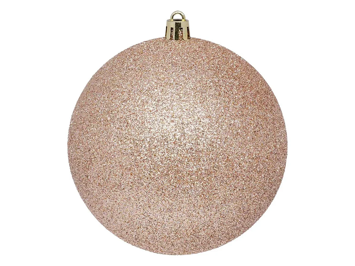 Lot de 4 Boules de Noël "Jokli" 10cm Nude