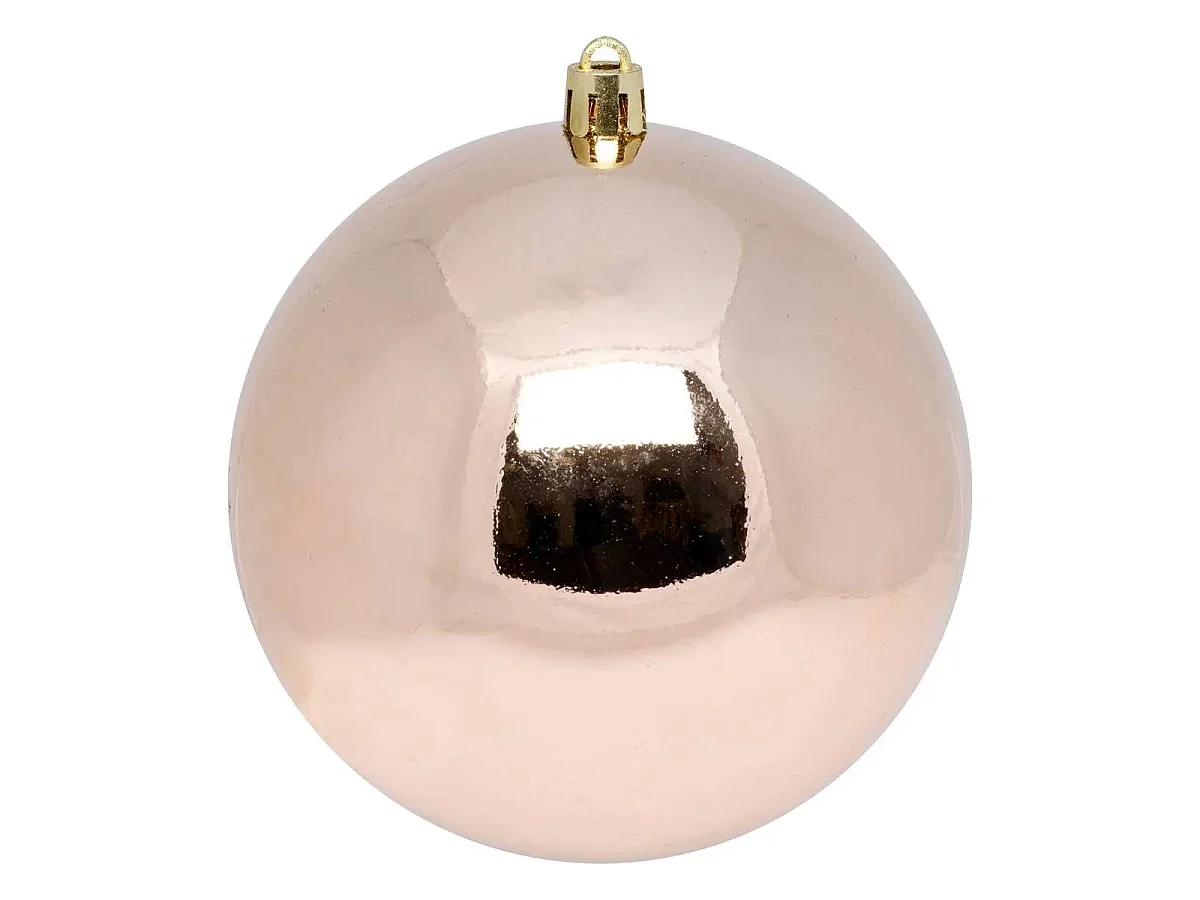 Lot de 4 Boules de Noël "Jokli" 10cm Nude